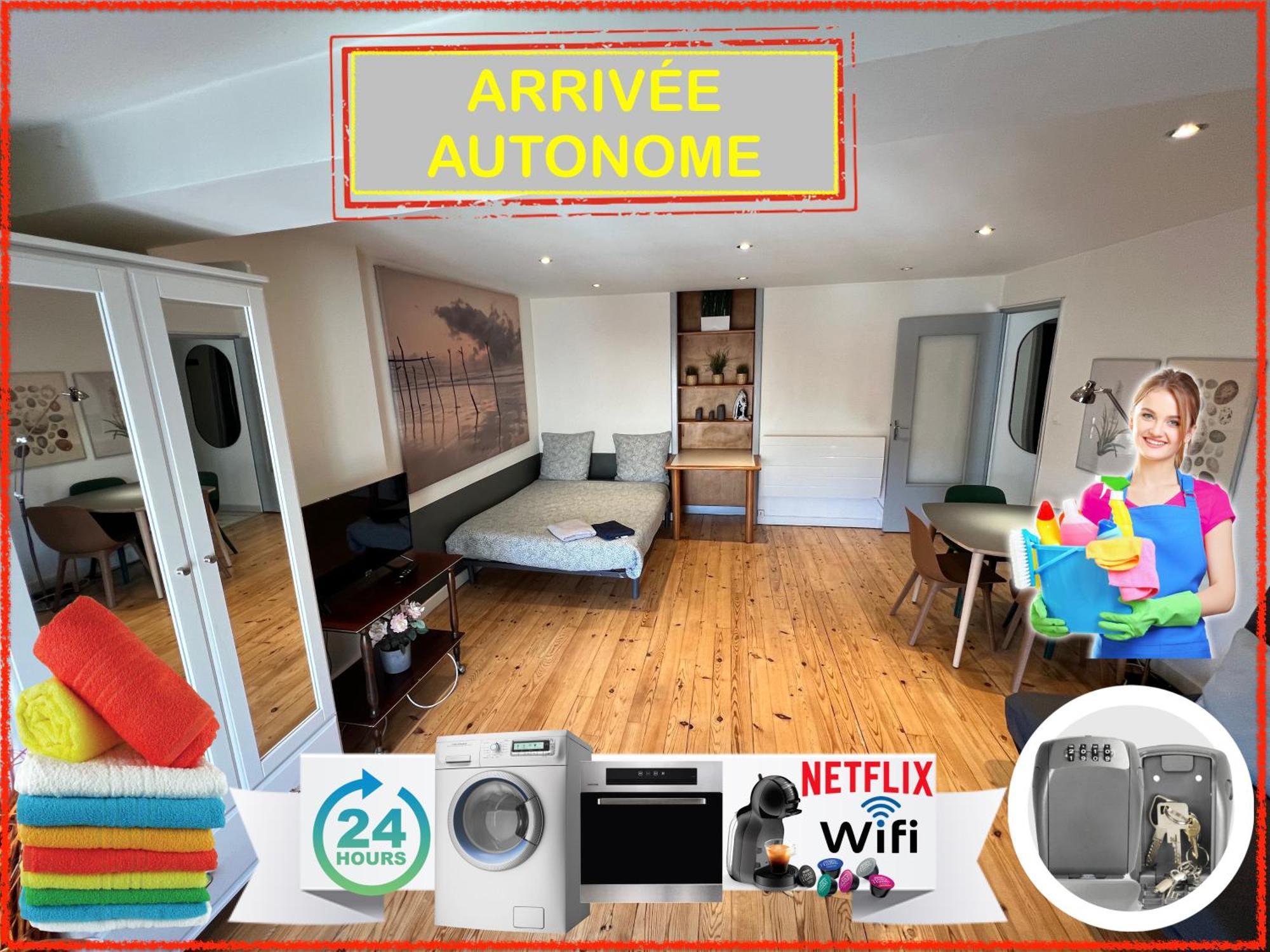 018 Chic & Cosy F1 41M2 Hypercentre Wifi Smart Tv Netflix Apartment Saint-Etienne  Bagian luar foto